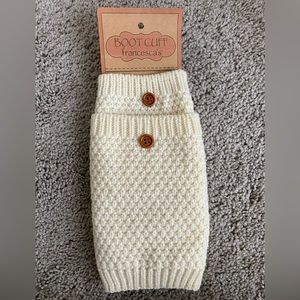 Francesca’s Off-White/Cream Knit Boot Cuffs